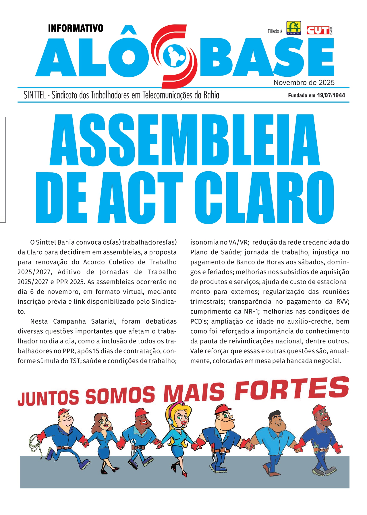 Assembleia de ACT 2025/2027 e PPR 2025 CLARO